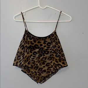 Cheetah crop top